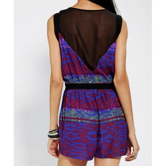 Silence + Noise Woman Sleeveless Chiffon Romper Dress Size S - Picture 8 of 8